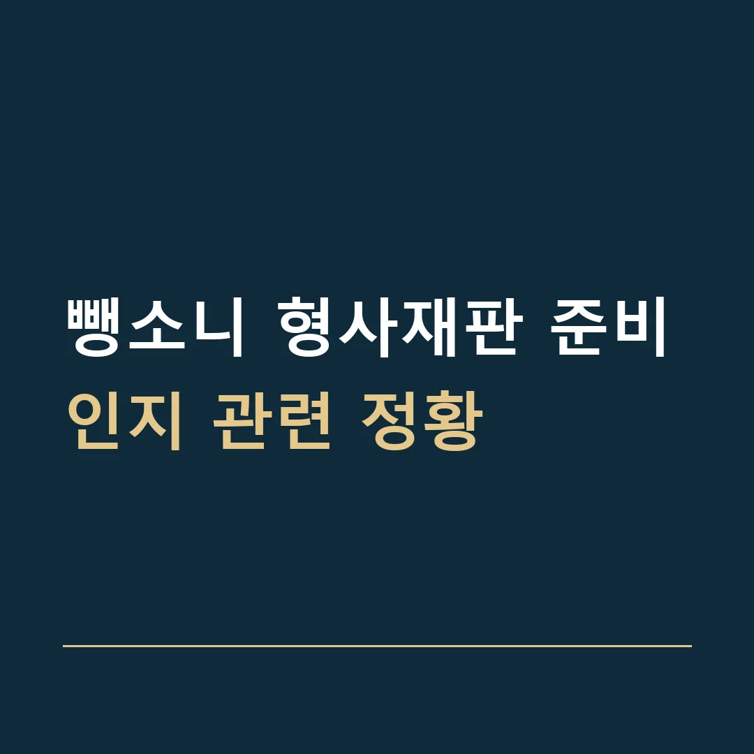 뺑소니 형사재판 준비 · 인지 관련 정황