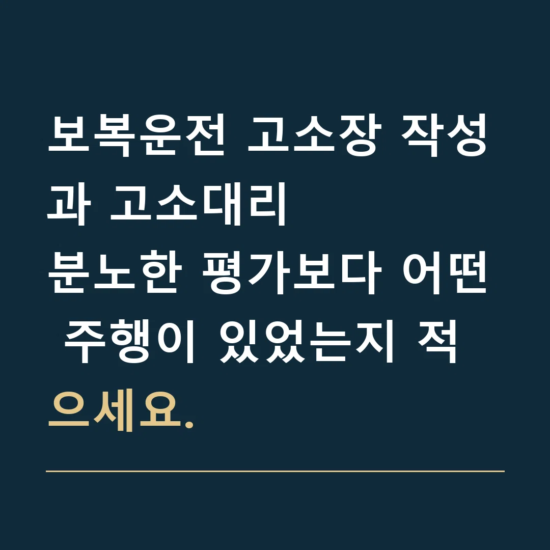 보복운전 고소장 작성과 고소대리 · 분노한 평가보다 어떤 주행이 있었는지 적으세요.