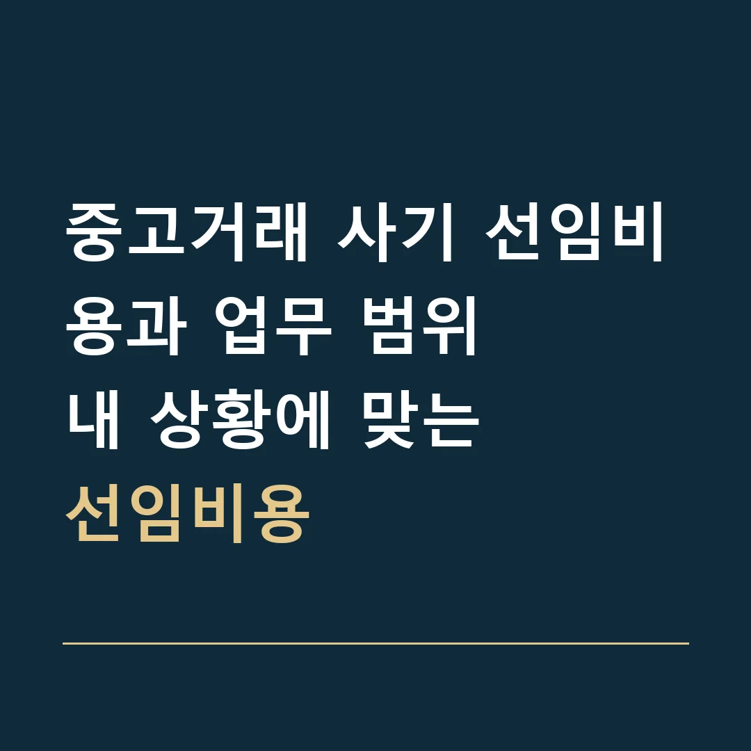 중고거래 사기 선임비용과 업무 범위 · 내 상황에 맞는
선임비용