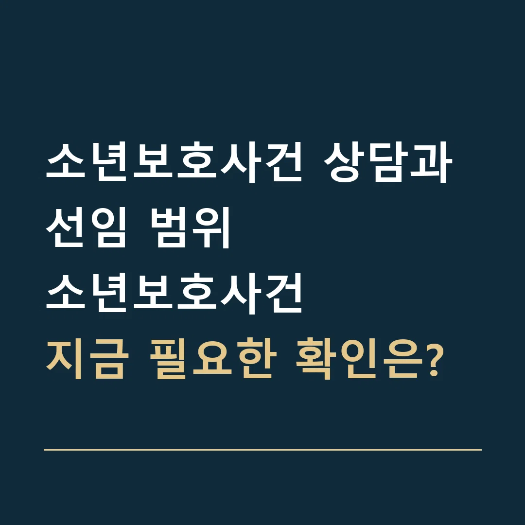 소년보호사건 상담과 선임 범위 · 소년보호사건
지금 필요한 확인은?