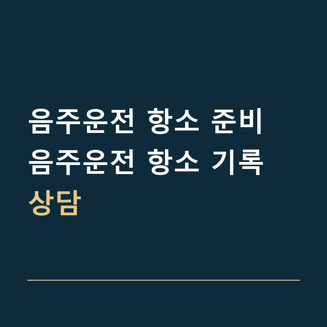 음주운전 항소 준비 · 음주운전 항소 기록 상담