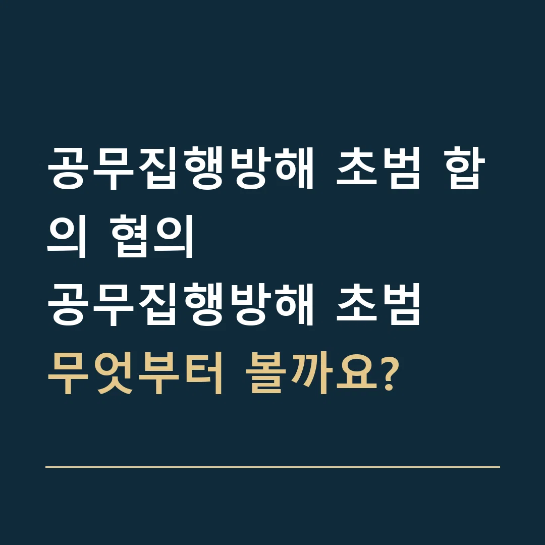 공무집행방해 초범 합의 협의 · 공무집행방해 초범
무엇부터 볼까요?