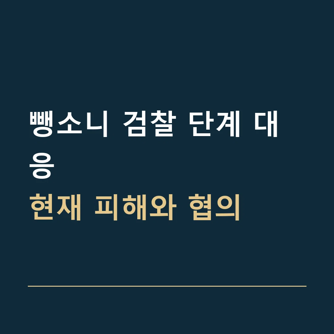 뺑소니 검찰 단계 대응 · 현재 피해와 협의