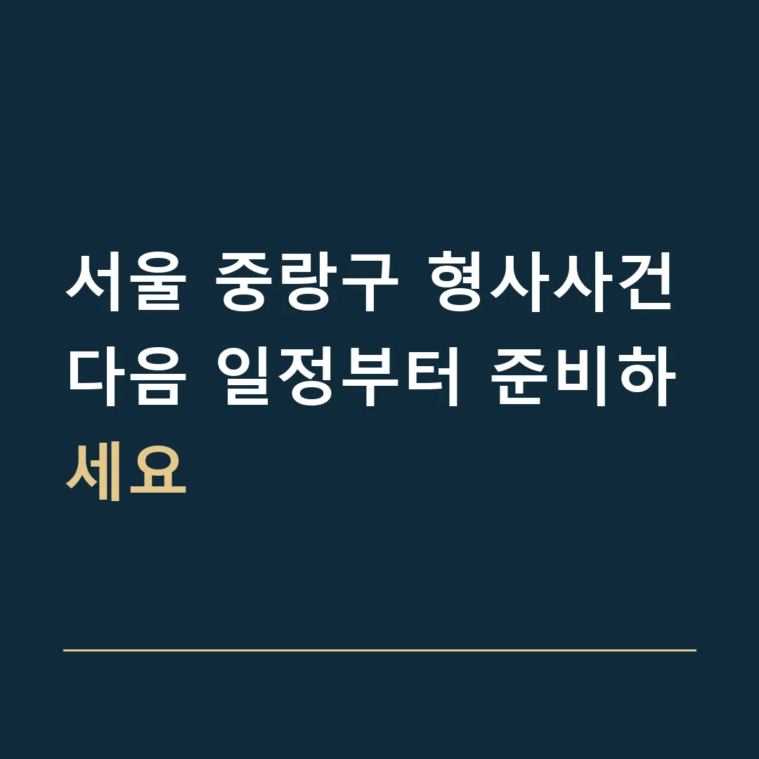 서울 중랑구 형사사건 · 다음 일정부터 준비하세요