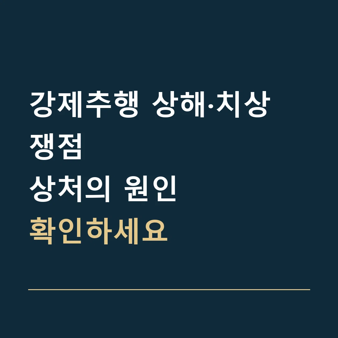 강제추행 상해·치상 쟁점 · 상처의 원인
확인하세요
