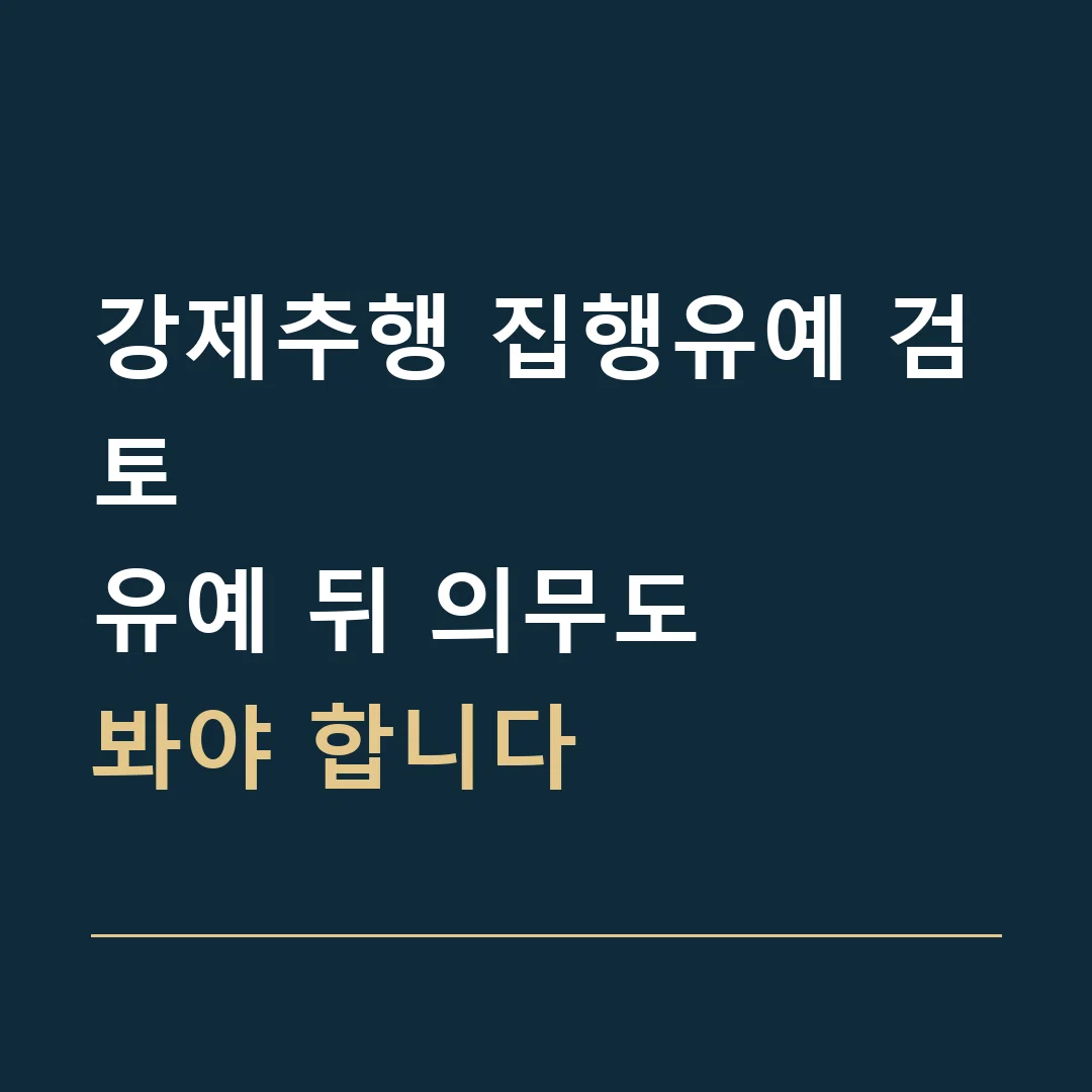 강제추행 집행유예 검토 · 유예 뒤 의무도
봐야 합니다