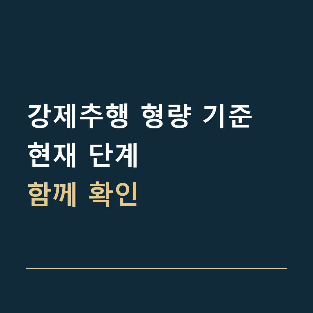 강제추행 형량 기준 · 현재 단계
함께 확인