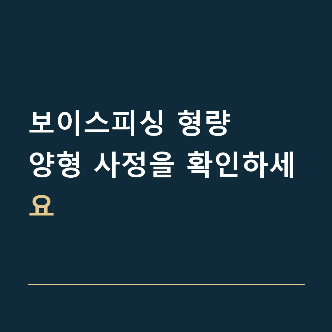 보이스피싱 형량 · 양형 사정을 확인하세요