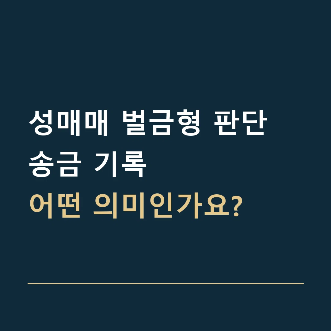 성매매 벌금형 판단 · 송금 기록
어떤 의미인가요?