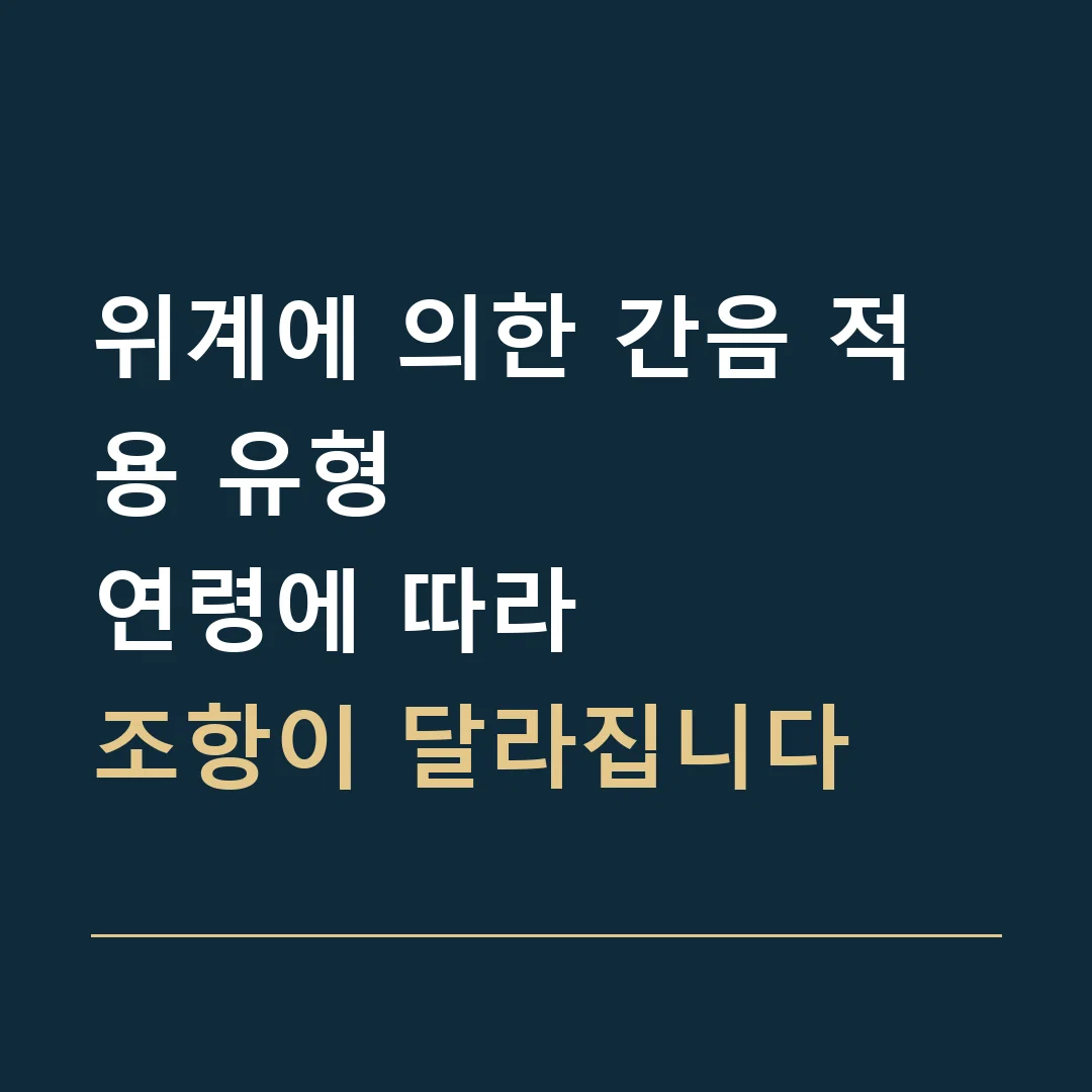 위계에 의한 간음 적용 유형 · 연령에 따라
조항이 달라집니다