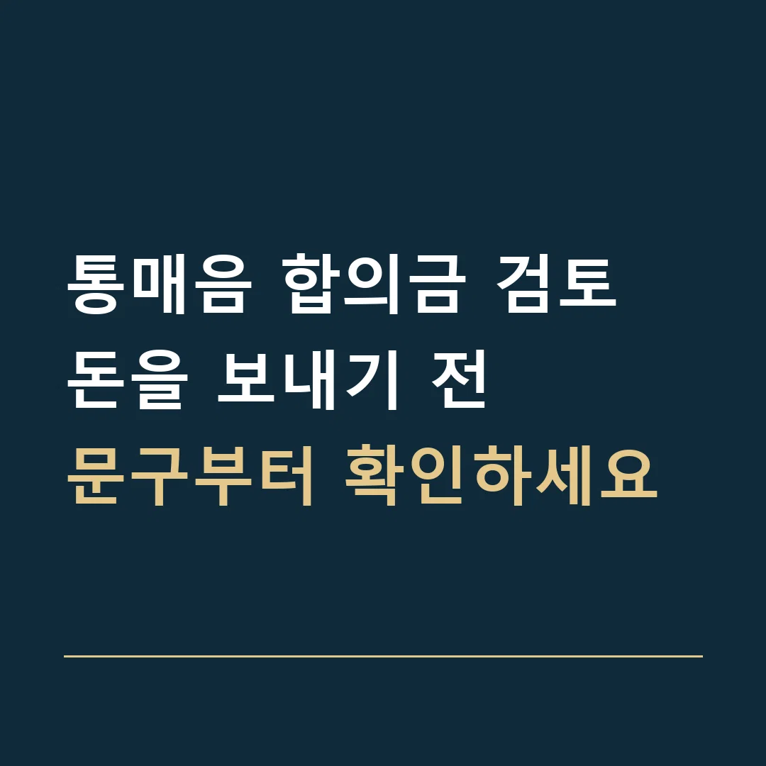 통매음 합의금 검토 · 돈을 보내기 전
문구부터 확인하세요